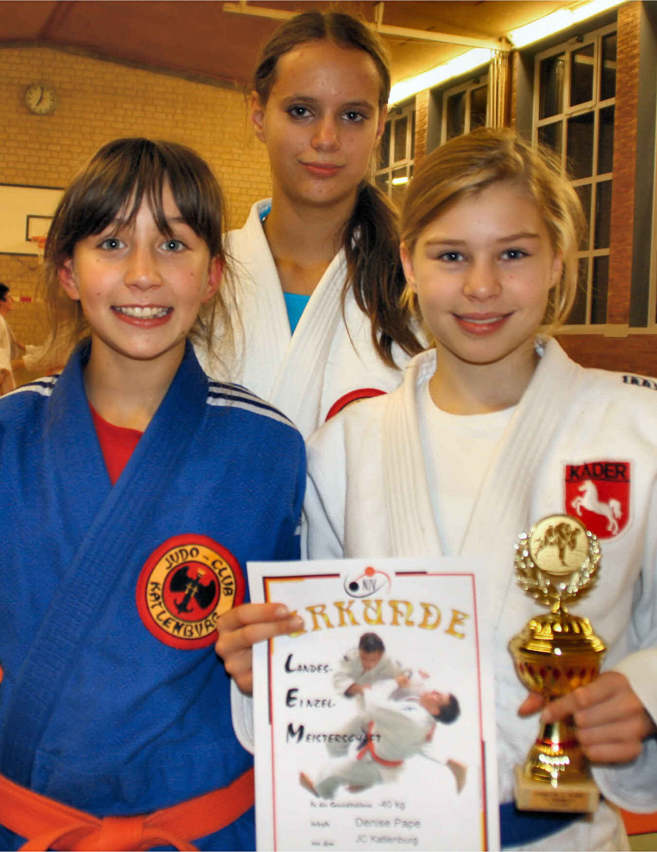 Jennifer Rojahn, Tatjana Leopold und Denise Pape